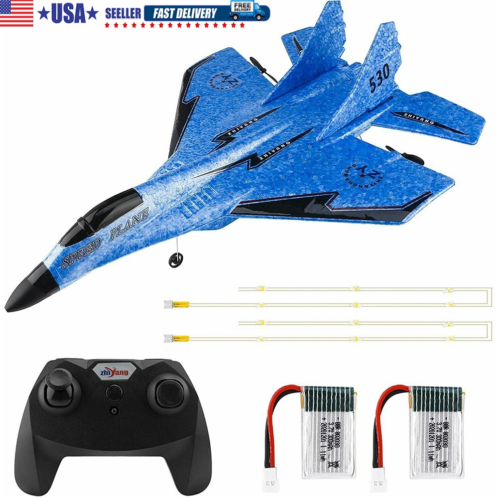 Kid Remote Control Plane 2.4GHz 2CH RC Airplane Jet Fixed Wing for Beginner Gift
