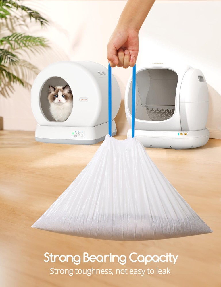 Automatic Cat Litter Box Liners Drawstring Waste Bags Thick Heavy 20pcs