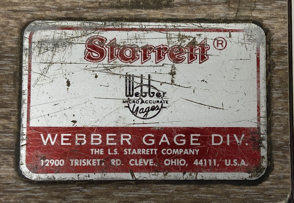 Starrett Webber RC33A1 Croblox Grade 3 Gage Block Set *Missing 1 Block*