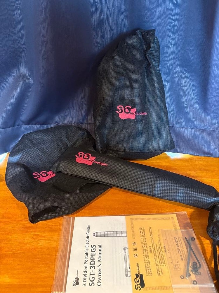 Sgt-3Dpegs 3-Split Mini Guitar Travel