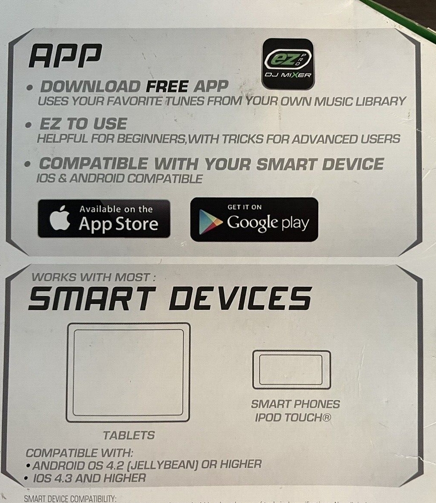 EZ Pro DJ Mixer NIB