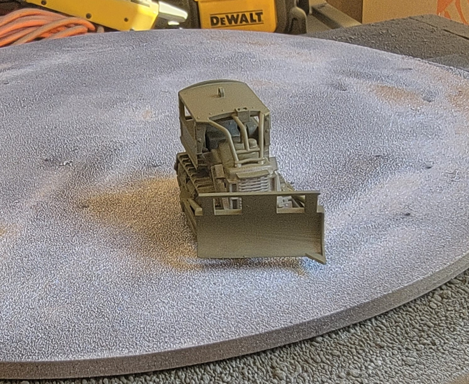 One 1/87 scale Vietnam era Rome Plow, olive drab! EXCLUSIVE!