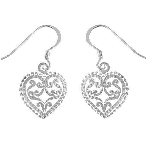 Damask Heart Earrings