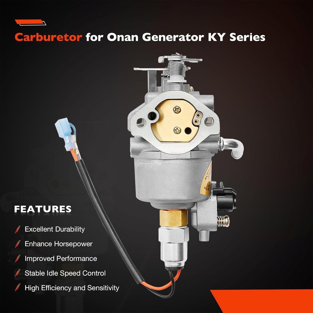 High-Performance Carburetor for Onan Microquiet 4000-Watt Generators & Gaskets