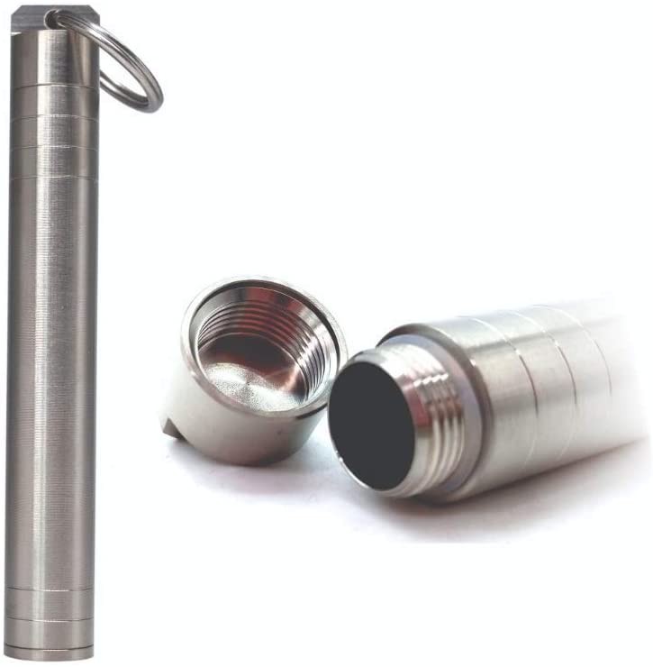 Titanium Waterproof, Airtight, Smell Proof Indestructible Tube Storage Container