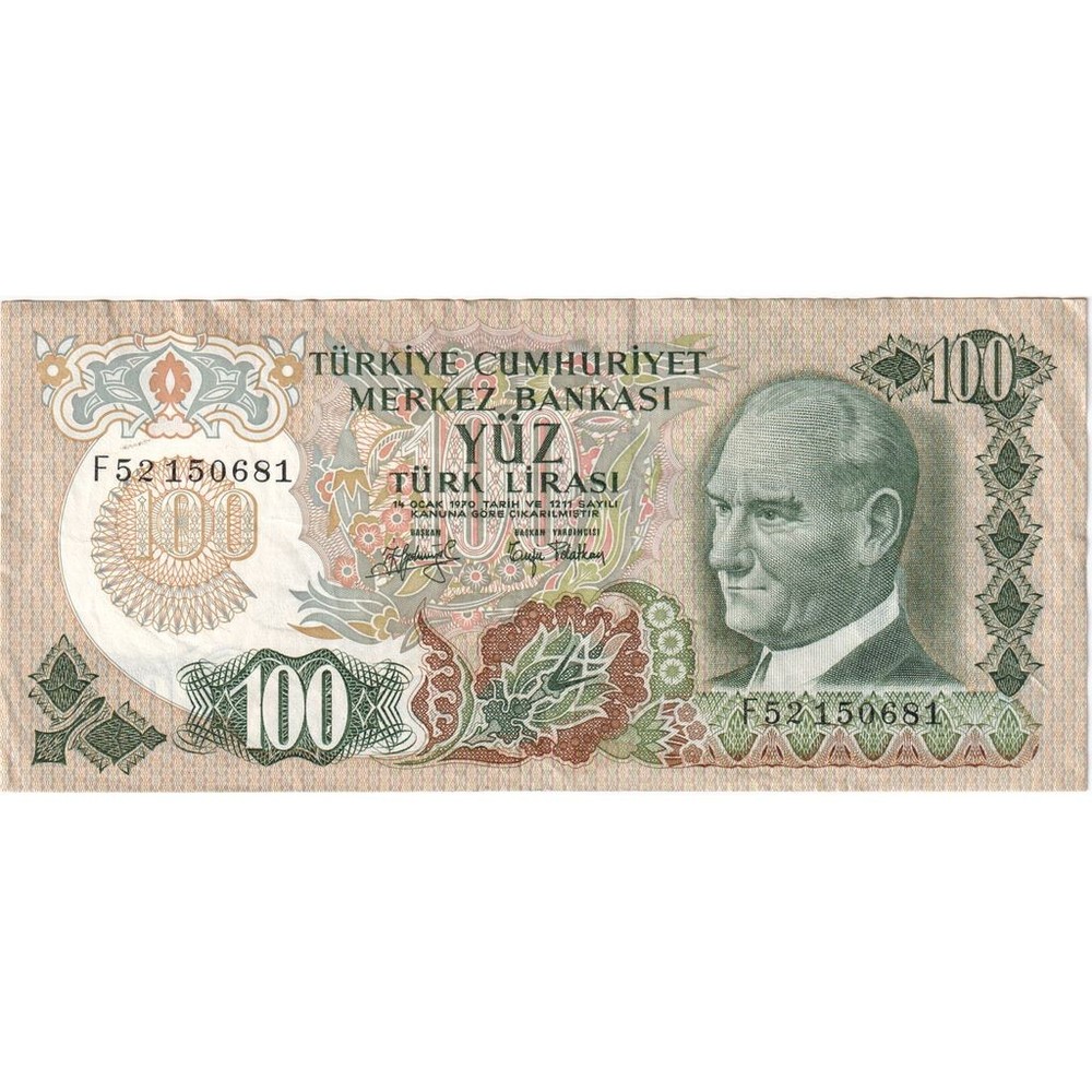 [#1515023] Turkey, 100 Lira, EF