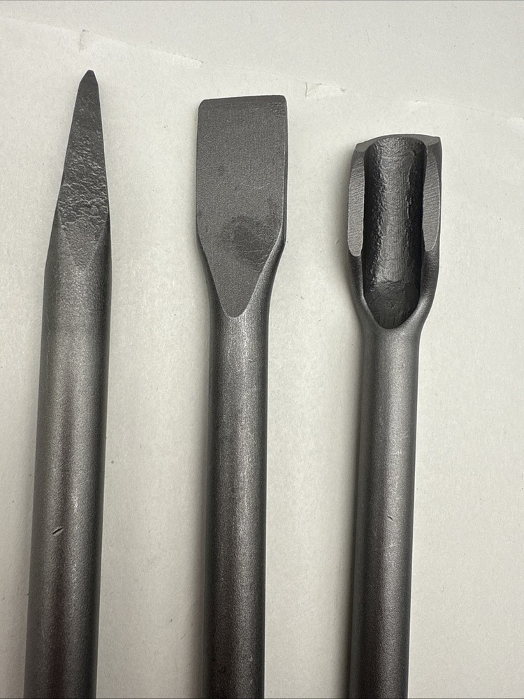 3 Pack Chisel For Rotary Hammer Drill Chisel Bits Set For Drilling *READ