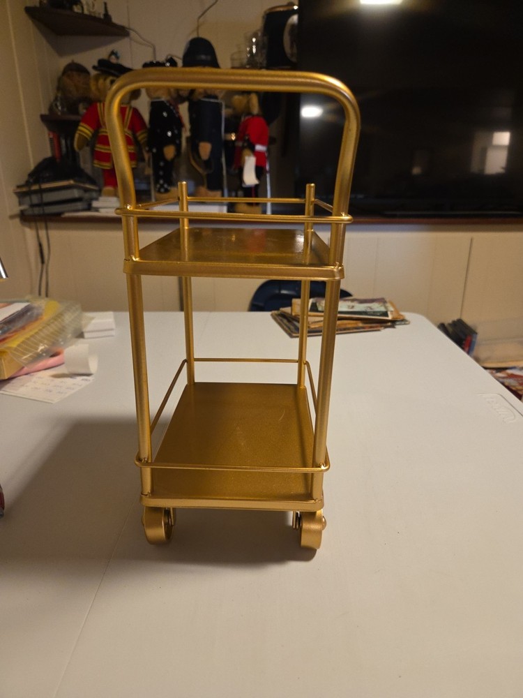 Small Goldtone Bar Cart