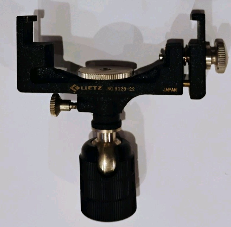 Lietz Pocket Transit Mount No. 8028-22 W/ Leather Case Vintage Japan