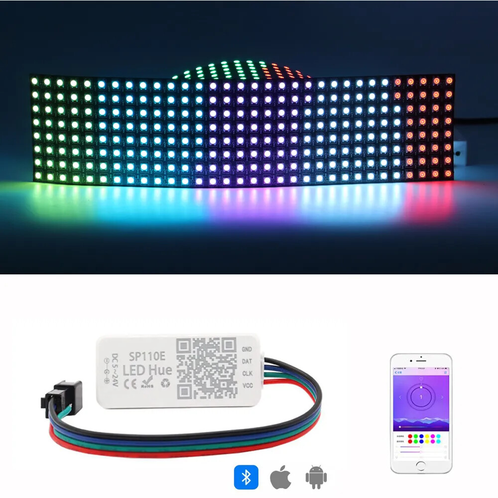WS2812B LED Digital Flexible Individually Addressable Panel Pixel Screen