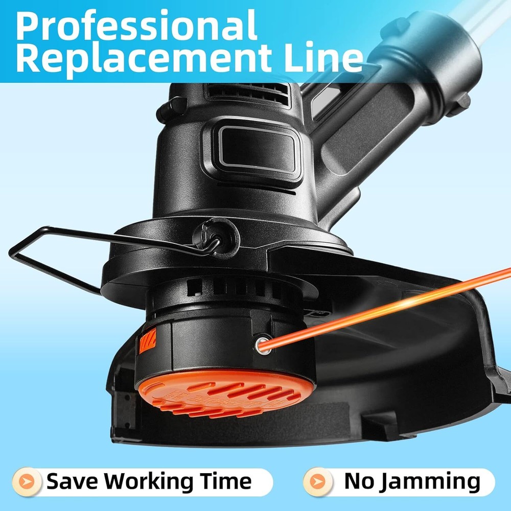 String Trimmer Line, Weed Eater String Orange Premium Nylon, 095", 295ft