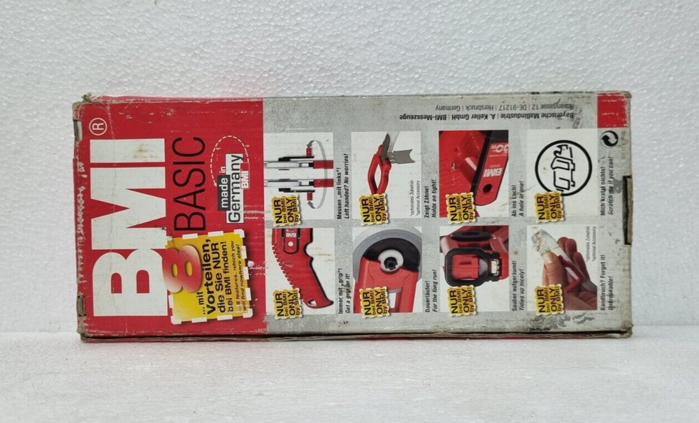 BMI BASIC 30M WHITE STEEL, COMPACT FRAME MEASURING TAPE