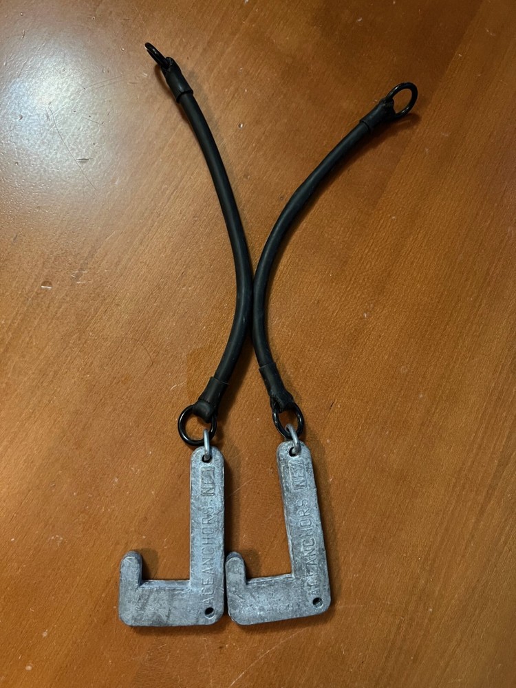 (2) DUCK DECOY J HOOK KEEL WEIGHTS