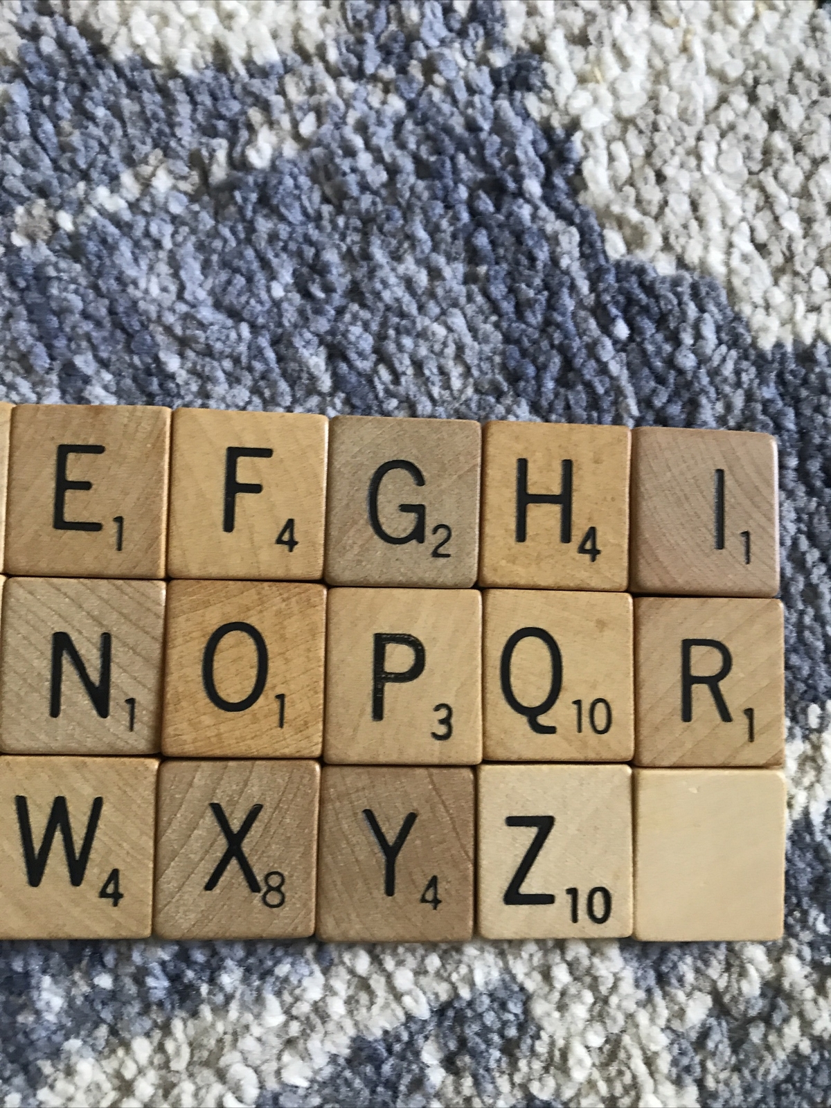 Vintage Scrabble Tiles, Pick Your Letter! Crafts Replacement Teaching Wooden