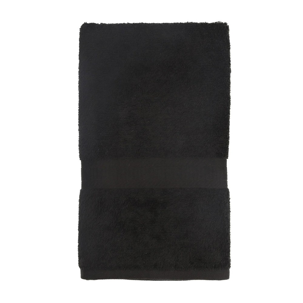 Mainstays Basic Hand Towel, Soft 100% Cotton Black