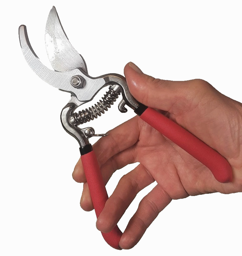 8" Curved Bypass Garden Pruner Pruning Shears Secateurs Trimmer Solid Metal Tool