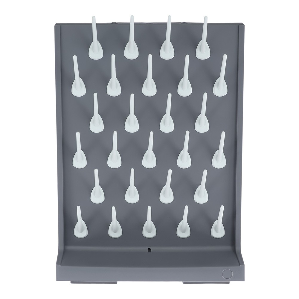 27 Pegs Laboratory Drying Rack Lab Draining Peg Board Rack Wall Mount PP