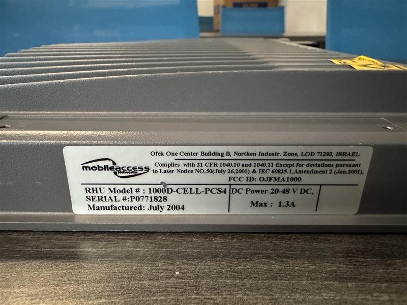 Corning MobileAccess 1000D‑CELL‑PCS4