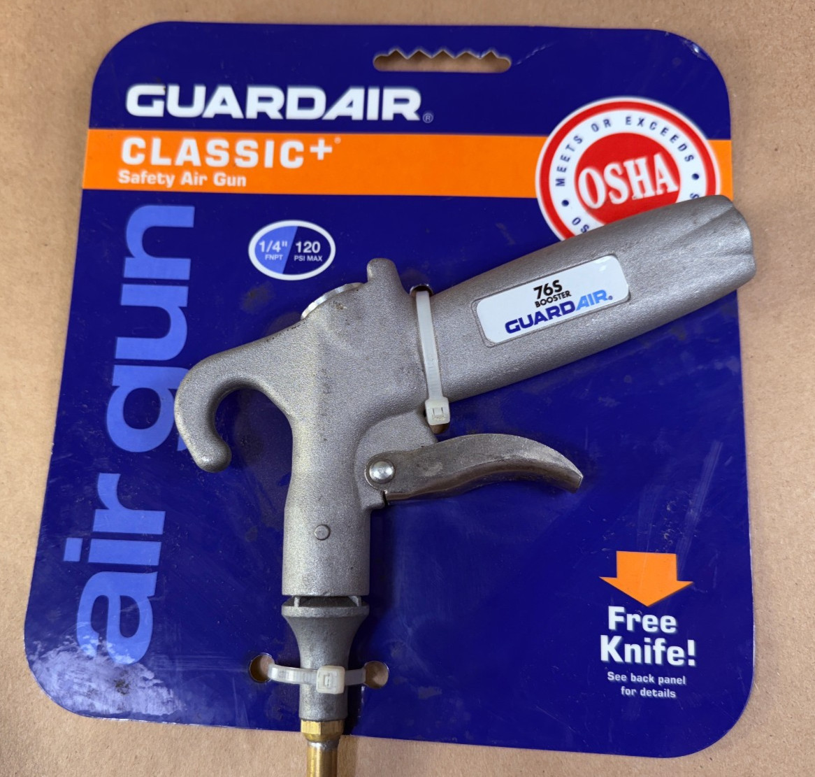 Never Used, In Package - GUARDAIR 76S024 76S Booster Air Gun w/ 24" Extension