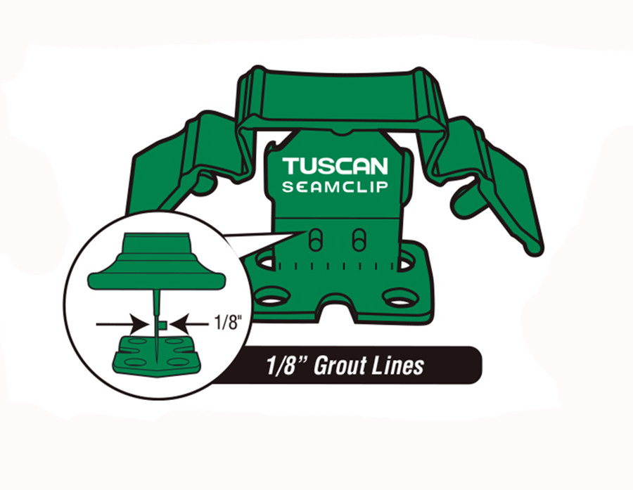 Tuscan Green SeamClip Leveling System Lippag free System