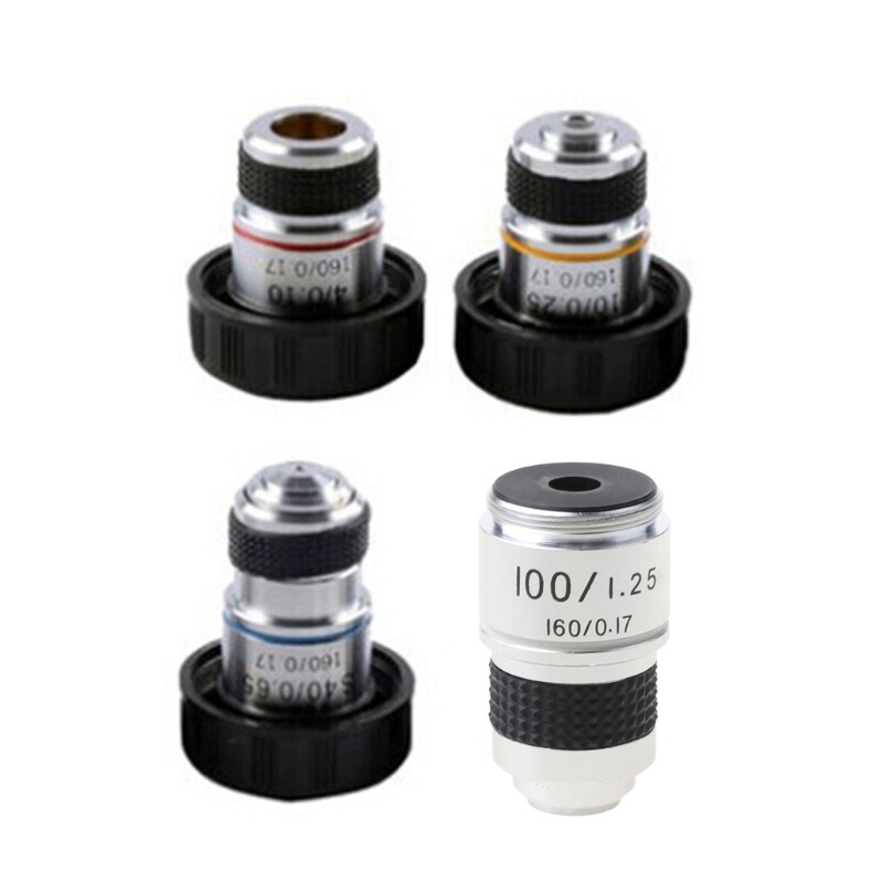 10X 40X 100X Microscope Objective Lens Achromatic Microscope Parts Microscope
