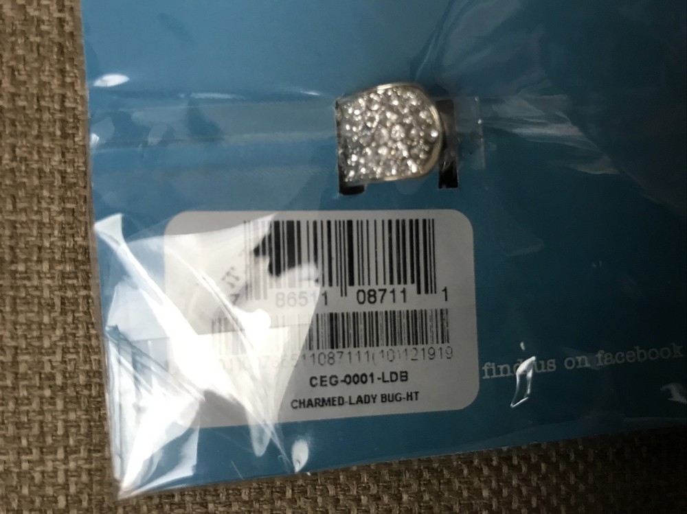 CharMED Stackable Personalize Stethoscope Bling Charm Ladybug NIP