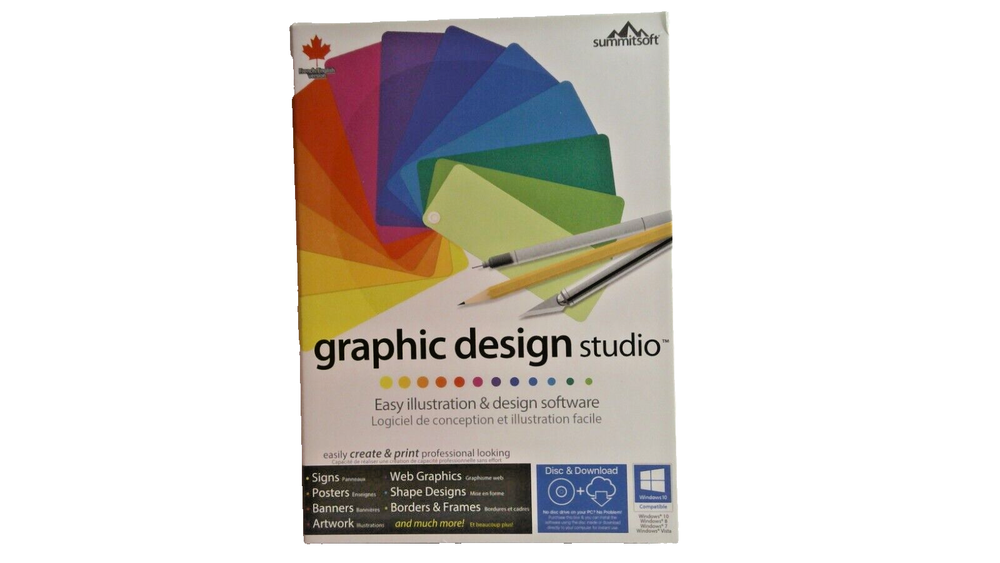 Summitsoft Graphic Design Studio for Windows Disc & Download