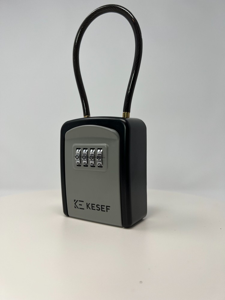 Lockbox with flexible latch