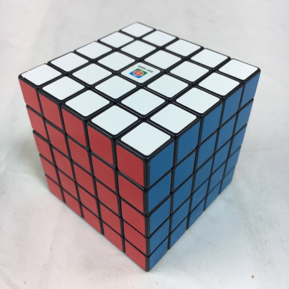 Eastsheen 5x5x5 Brain Teaser Cube Multi-Color Puzzle Black Plastic