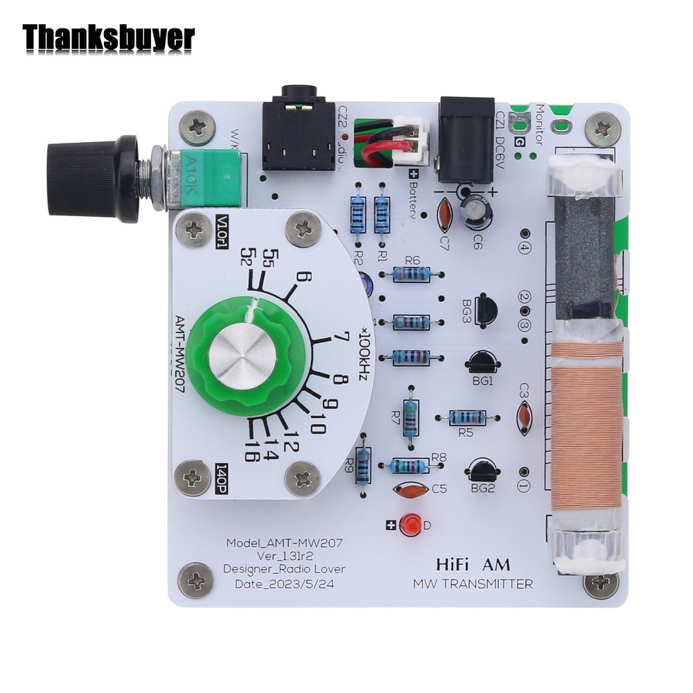 AMT-MW207 Medium Wave Radio Transmitter High Fidelity DIY Circuit Board 6V