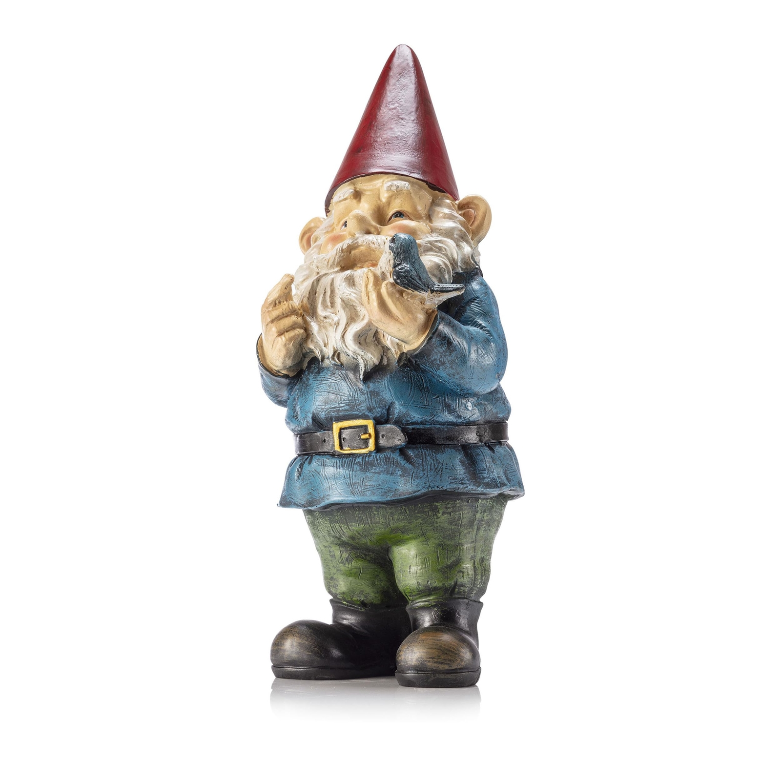Alpine 12-Inch Outdoor Garden Gnome Statue Multicolor