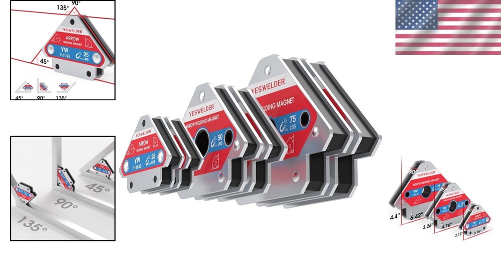 Durable Welding Magnet Set 25/50/75 LB