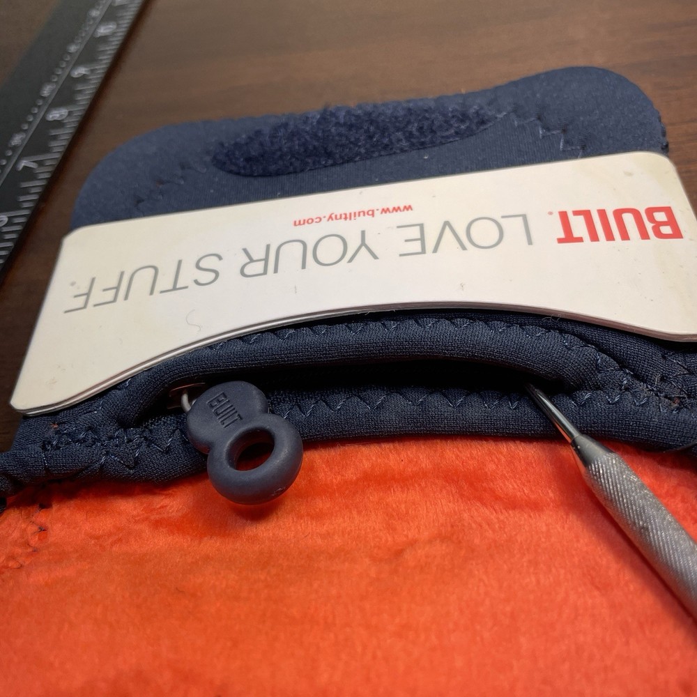 Built Compact Camera Envelope Case W/ Inside Zip Pocket 5.5” X 4.3”X .75”