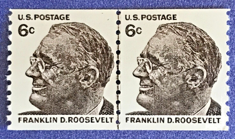 Scott #1305 - Franklin D. Roosevelt, Line Pair MNH - 1968 Issue