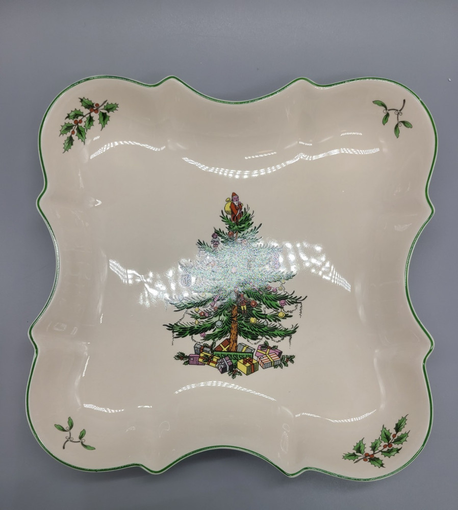 Spode England CHRISTMAS TREE 7" Devonia Serving Tray Square