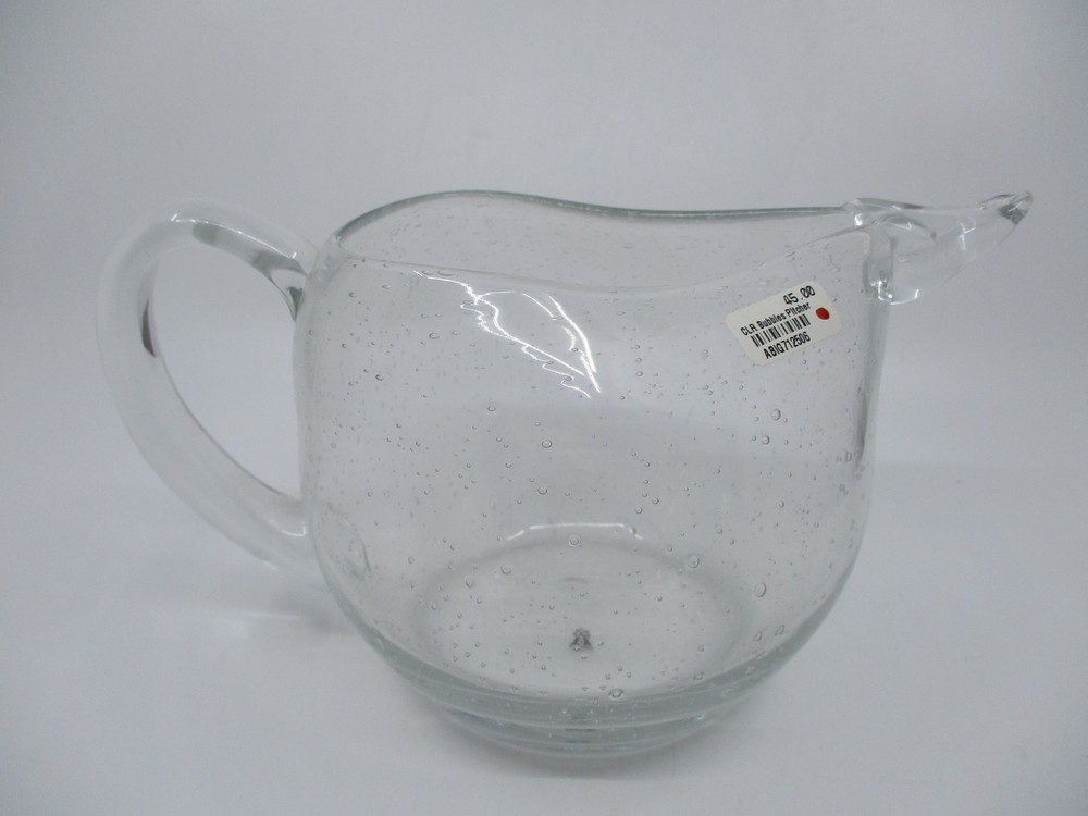 ABIGAILS BUBBLE CLEAR PITCHER - 5 1/4"     0111C