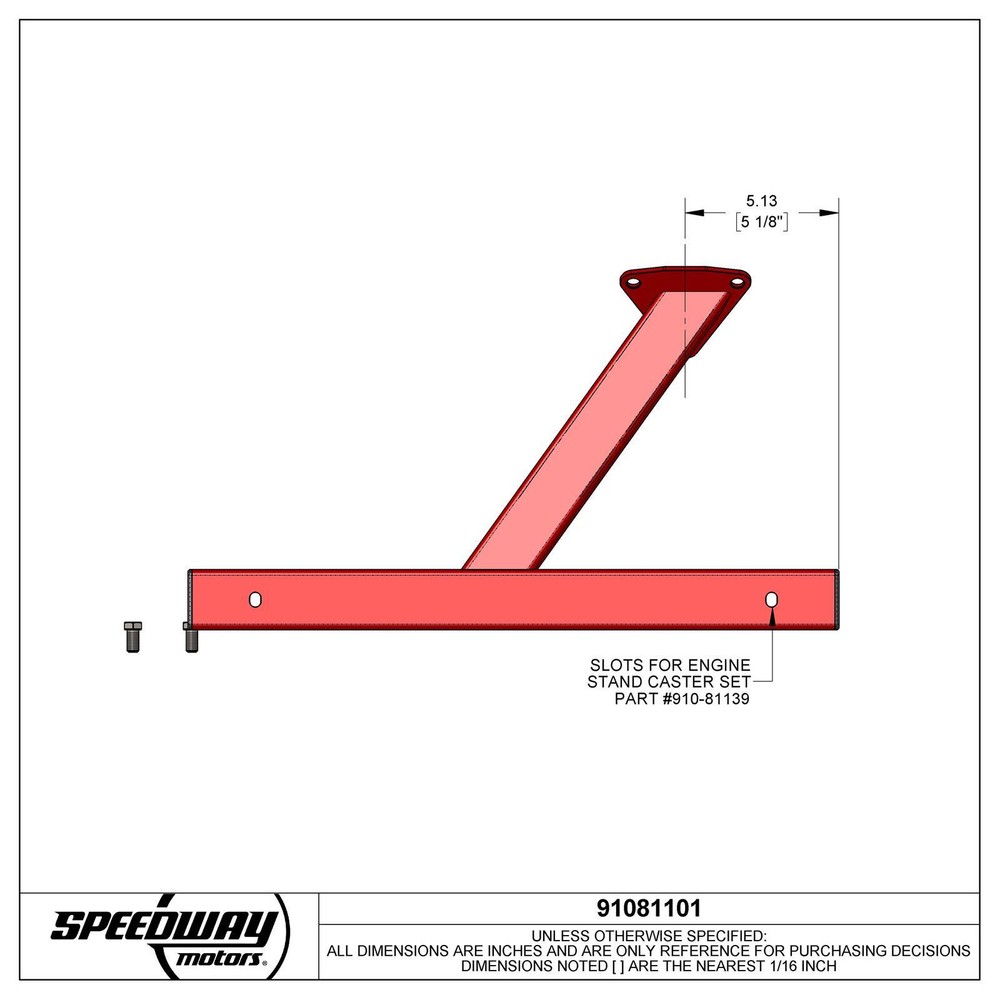 Speedway SBC/BBC Fits Chevy Fits V8 Engine Storage Stand