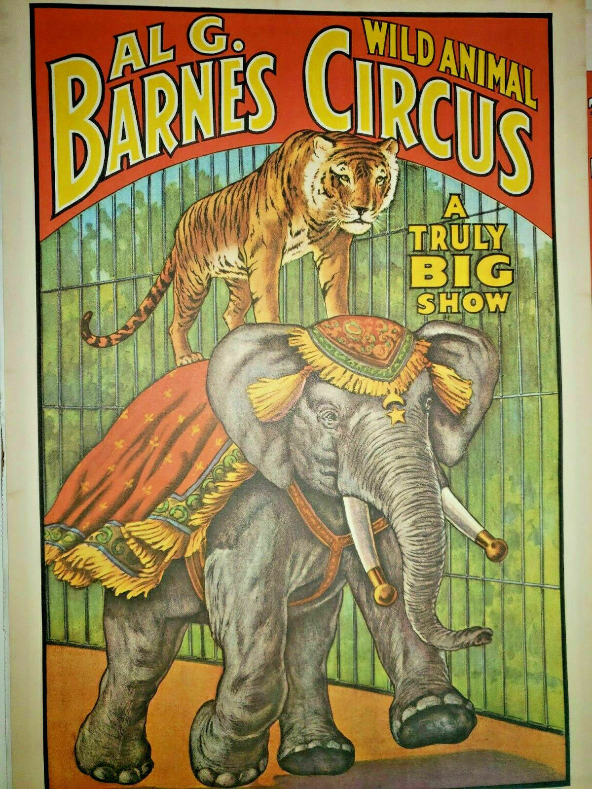 Vintage 1960 Circus World Museum Poster Set of 4 Posters New Old Stock