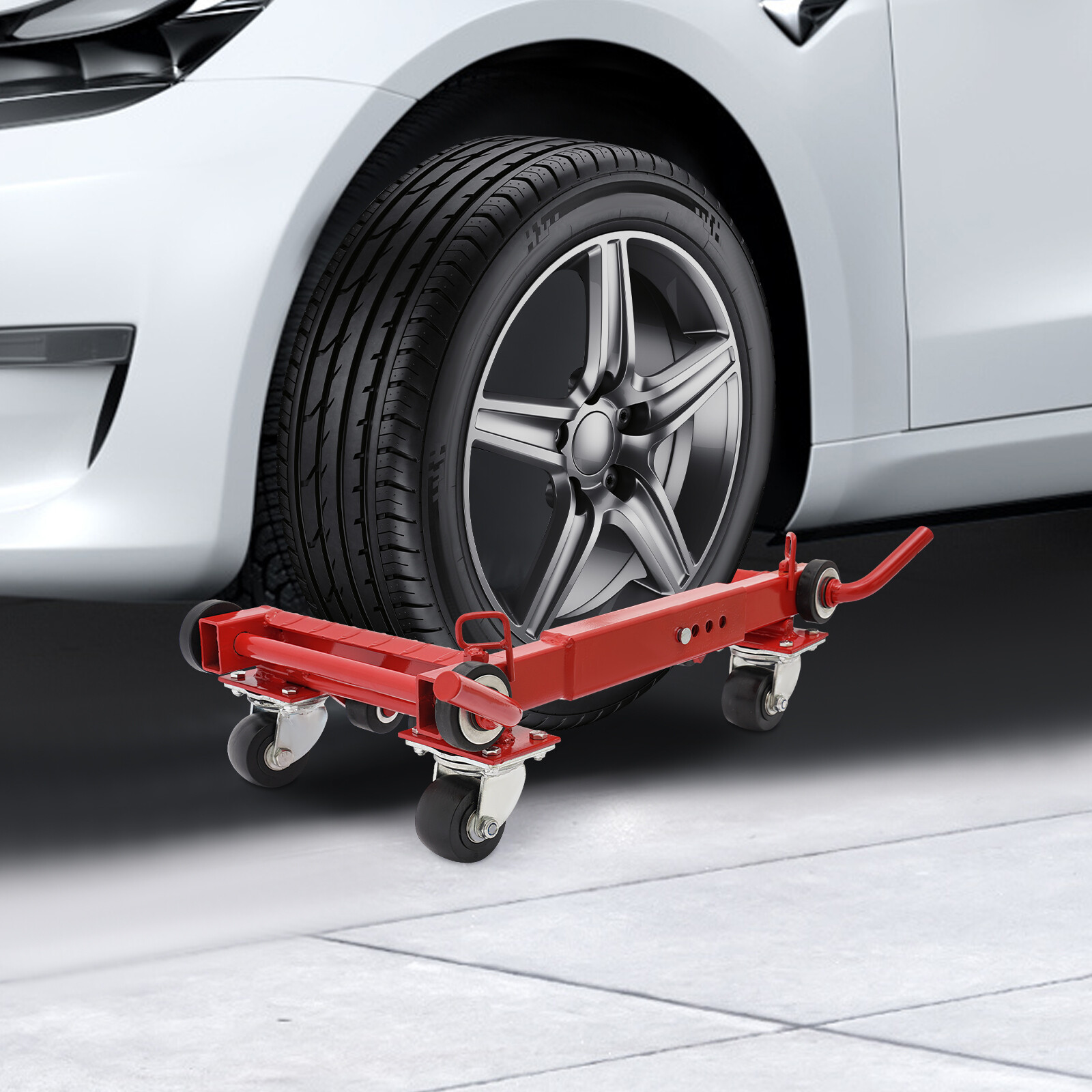 2200lb Lever Type Car Wheel Dolly Auto Vehicle Positioning Moving Tire Lift Jack