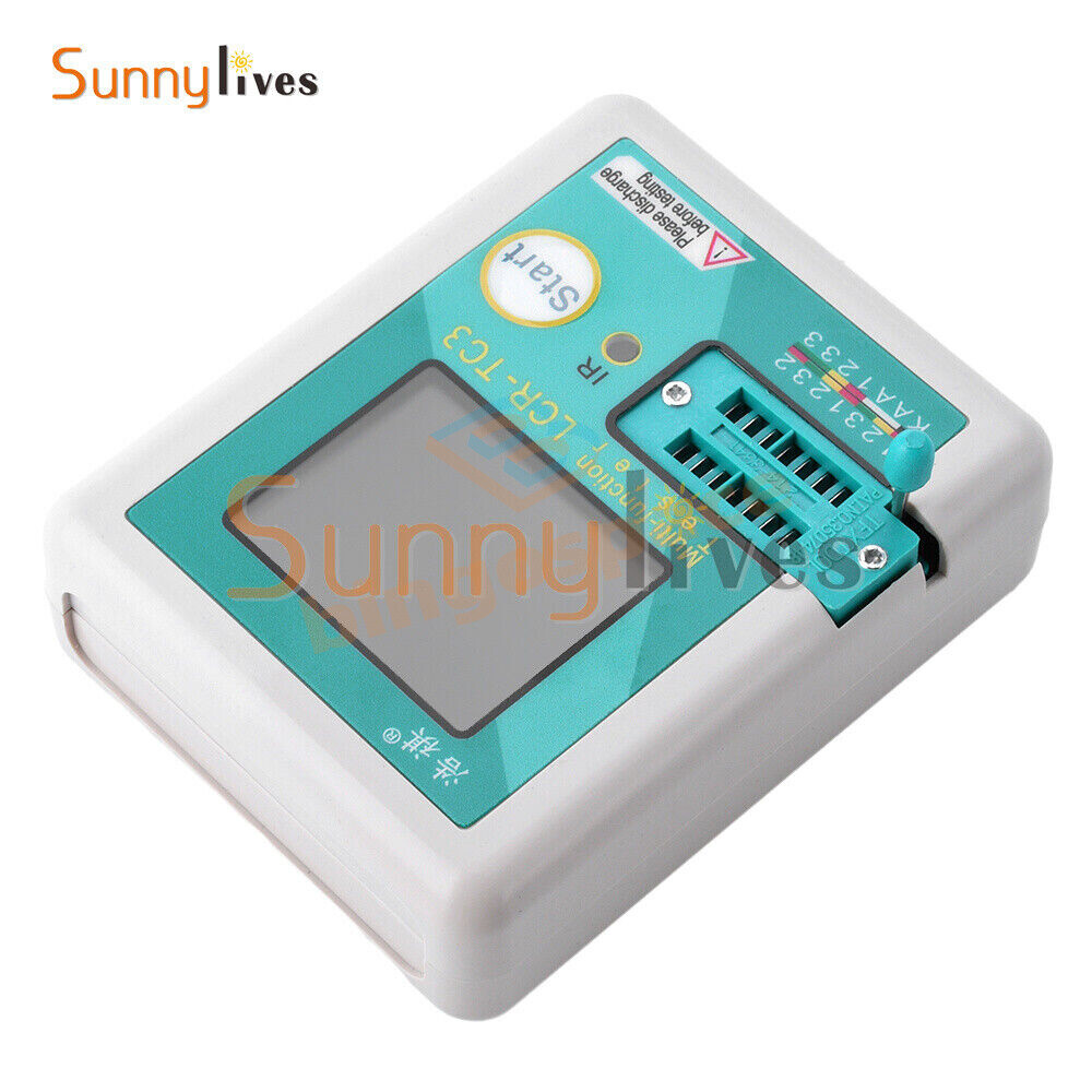 LCR-TC3 High-precision Transistor Tester Diode Capacitance Test Meter + Cable US