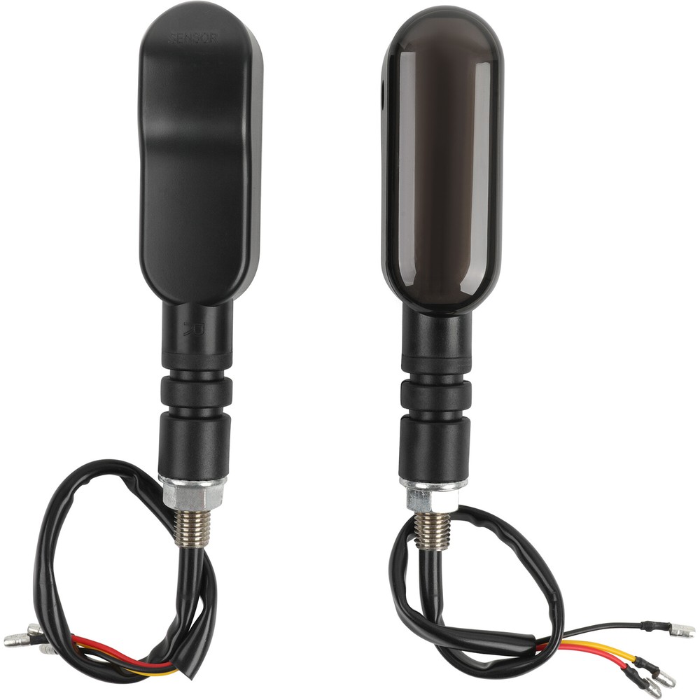 2x Sequential Flowing LED Motorcycle Turn Signal Indicator Projector Lights DRL