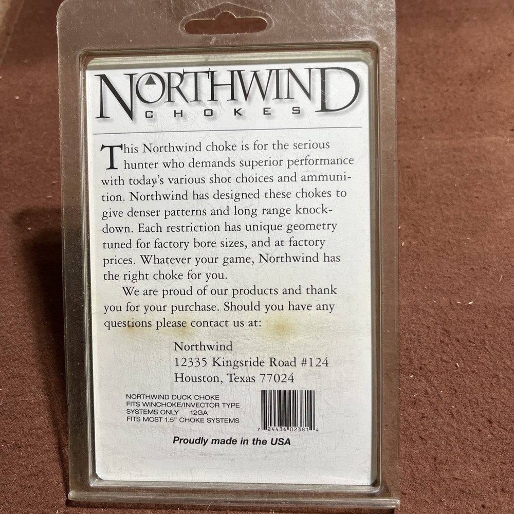 NORTHWIND CHOKES FOR DUCKS
