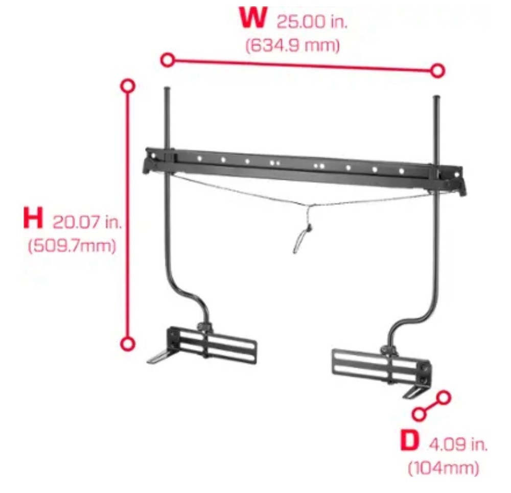 Rocketfish RF-SBM102 Universal Soundbar Mounting System Black
