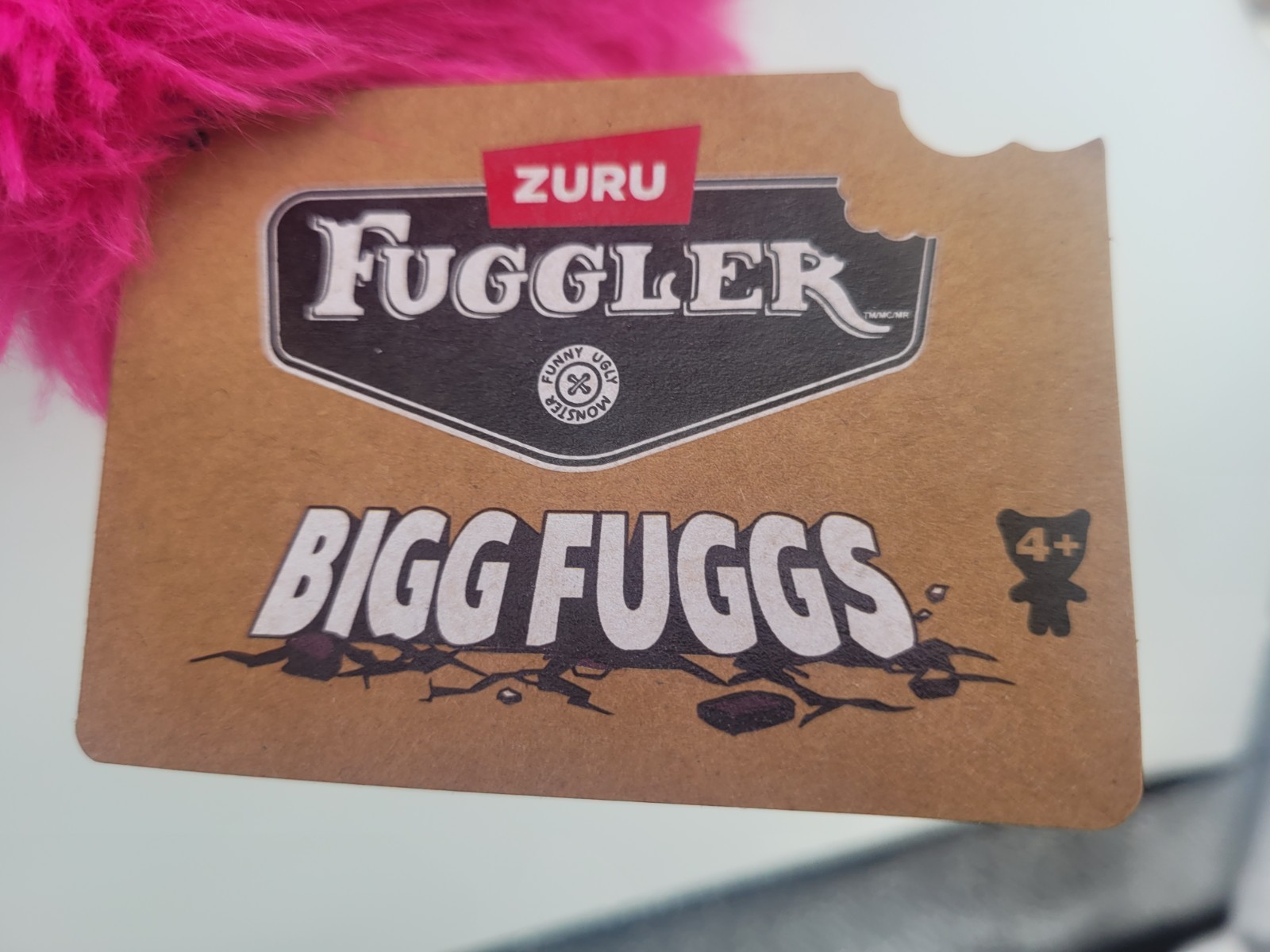 New Fuggler Monster Plush Bigg Fugg 16” Pink Monster Screech JUMBO Zuru Plush