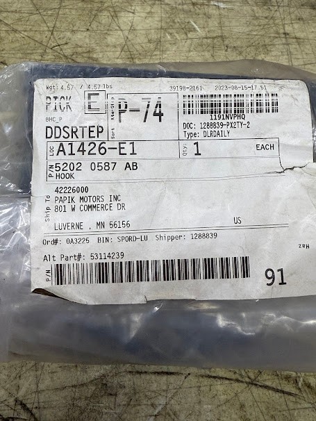 Tow Hook - Mopar (52020587AB) 2003-2012 Mopar - 52020587ab