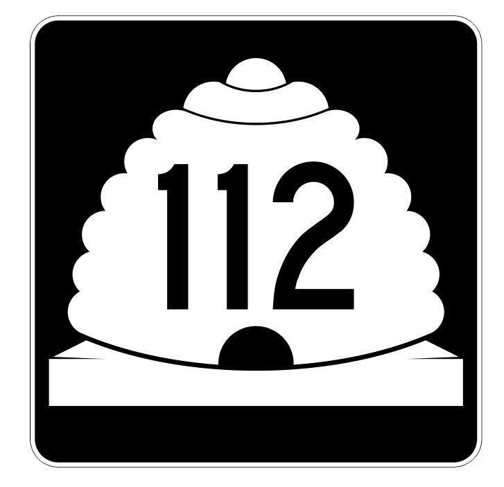 Utah State Highway 112 Sticker Decal
