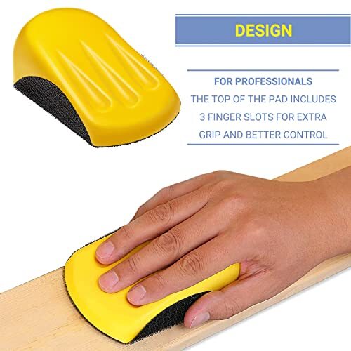 Mouse Shaped Hand Sanding Block for 5 Inch Hook and Loop Discs Hand Sander