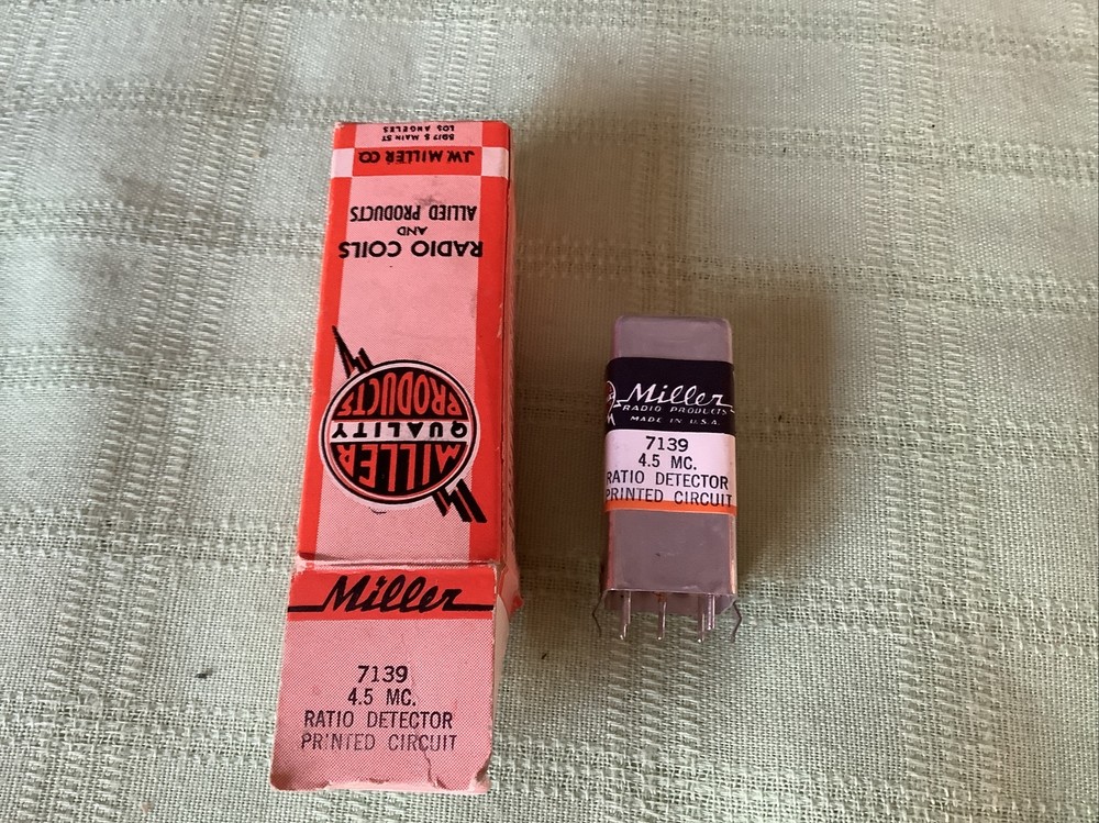 Miller 7139 4.5 MC. Ratio Detector Printed Circuit Transformer