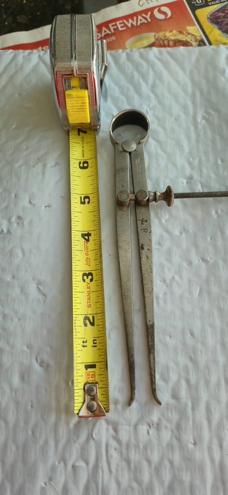 L.S. Starrett Co 6” Inside Caliper