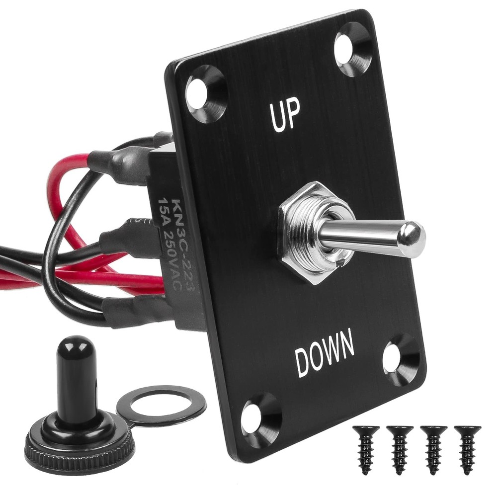 GUETNEU Button Switch Rocker Toggle Self Reset Up-Down, Up-Down